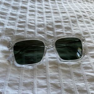Clear frame sunglasses